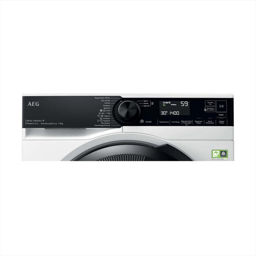 Immagine del prodotto AEG - Lavatrice LR8H94GBY 9 Kg Classe A-Bianco/obl&ograve; nero
