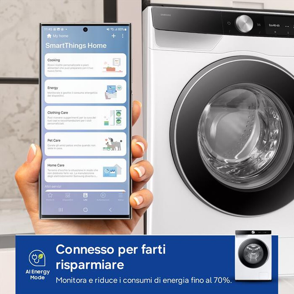 Immagine del prodotto SAMSUNG - Lavatrice WW90DG6U85LKU3 9 Kg Classe A-bianco