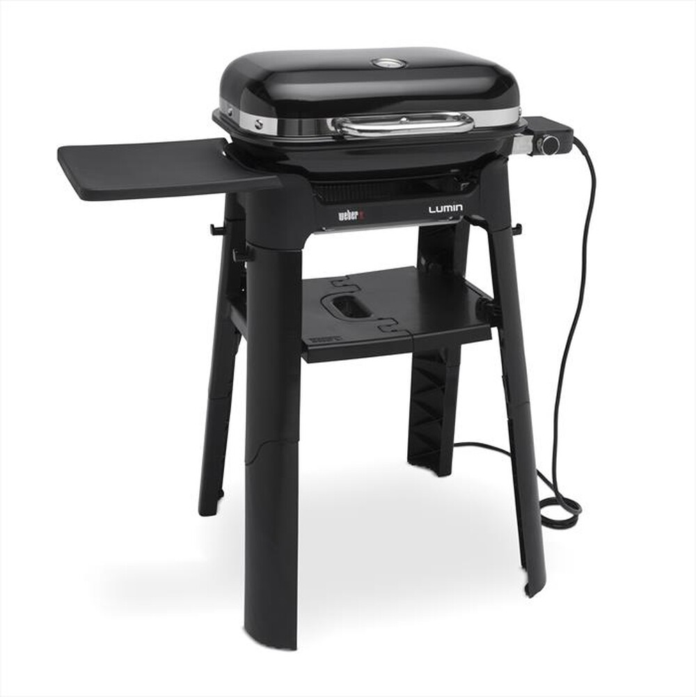 "WEBER - LUMIN COMPACT CON STAND BARBECUE ELETTRICO-nero"
