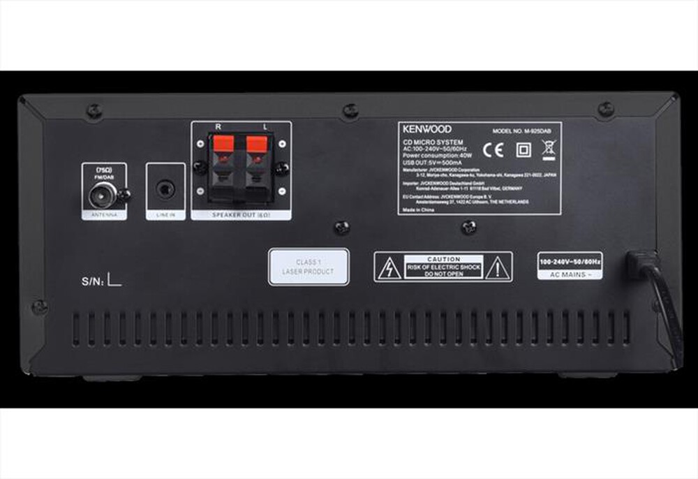 Immagine del prodotto KENWOOD - Micro HiFi M-925DAB-NERO