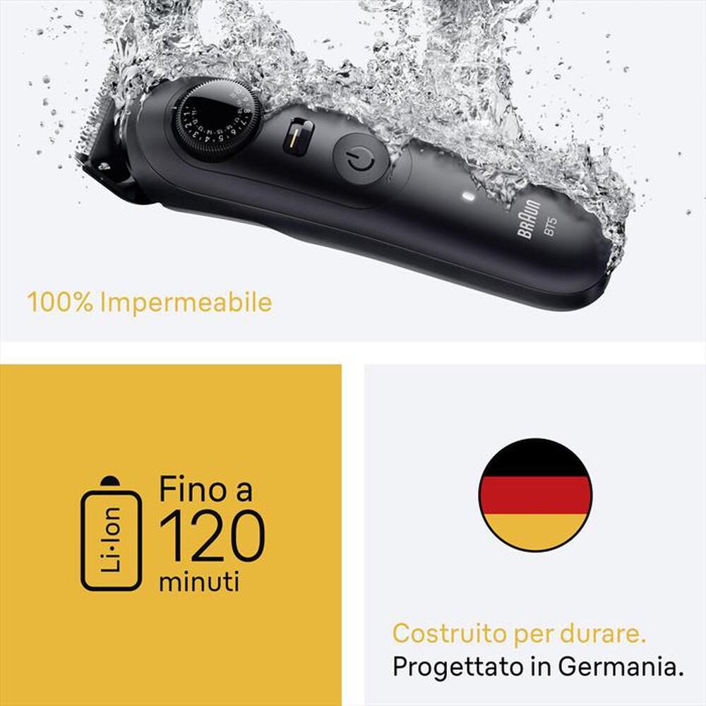 "BRAUN - Regolabarba BT 5520-NERO"