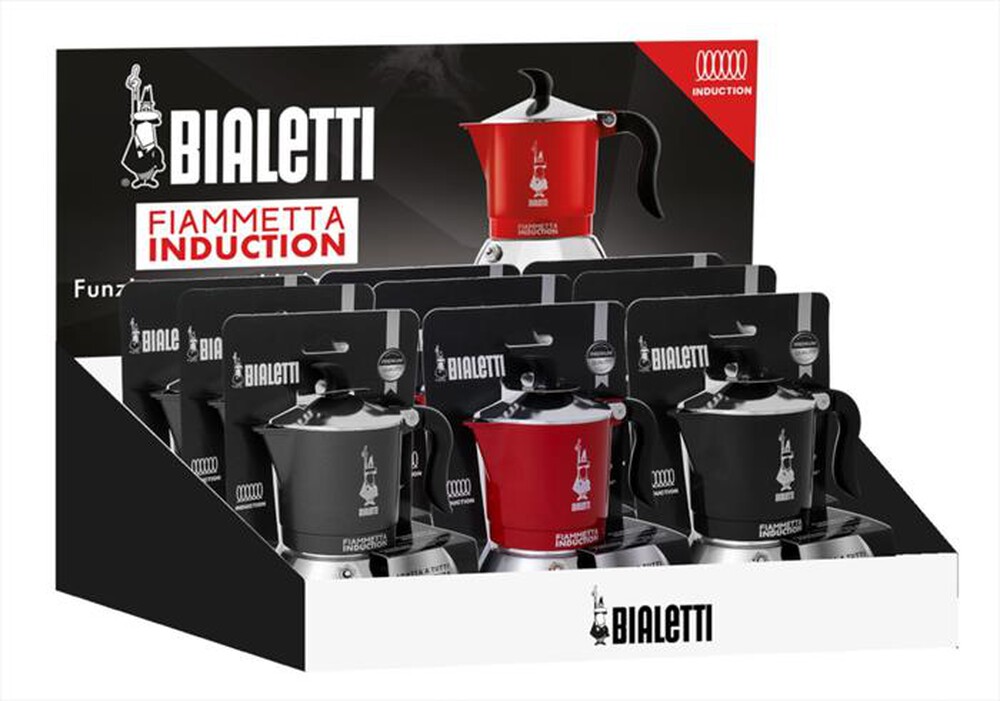 "BIALETTI - Caffettiera FIAMMETTA IND. 4TZ-Rosso"