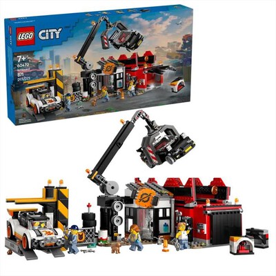 LEGO - CITY Sfasciacarrozze con auto - 60472-Multicolore