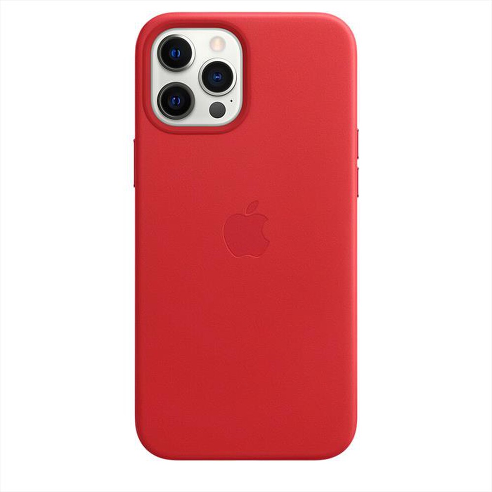 "APPLE - iPhone 12 Pro Max Leather Case MagSafe-(PRODUCT)RED"