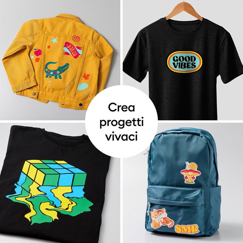 Immagine del prodotto CRICUT - Termoadesivo stampabile per tessuti chiari A4-Bianco