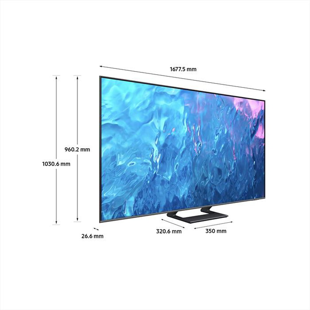 "SAMSUNG - Smart TV Q-LED UHD 4K 75\" QE75Q70CATXZT-Titan Grey"