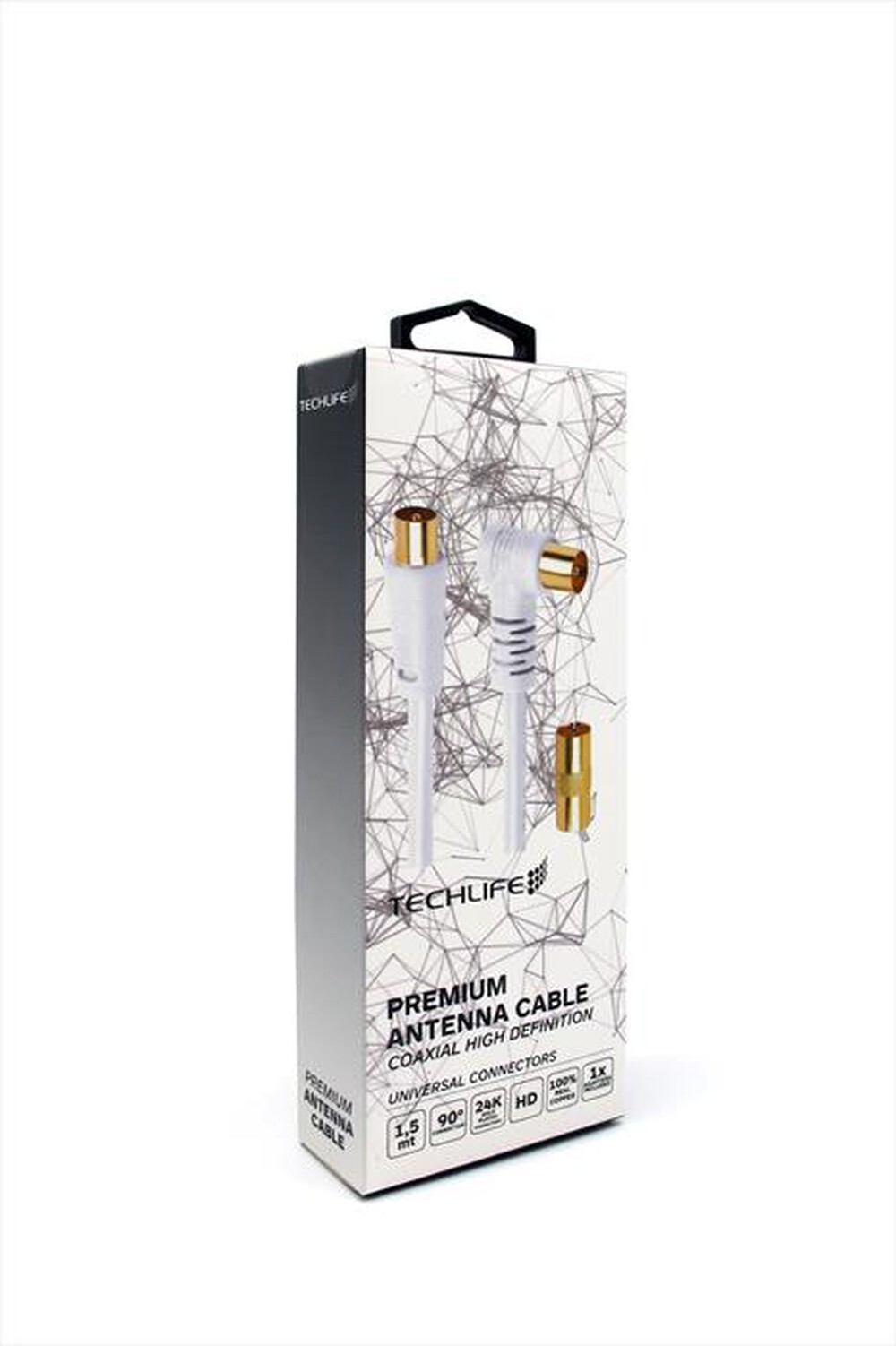 Immagine del prodotto TECHLIFE - Cavo RF coassiale TLVT0001W-Bianco