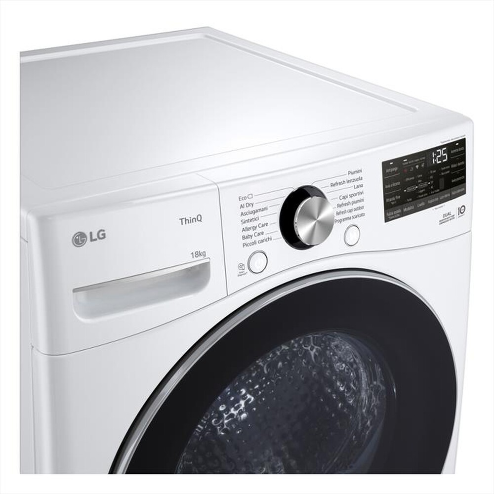 Immagine del prodotto LG - Asciugatrice RH18U8AVCW 18Kg Classe D-Bianco