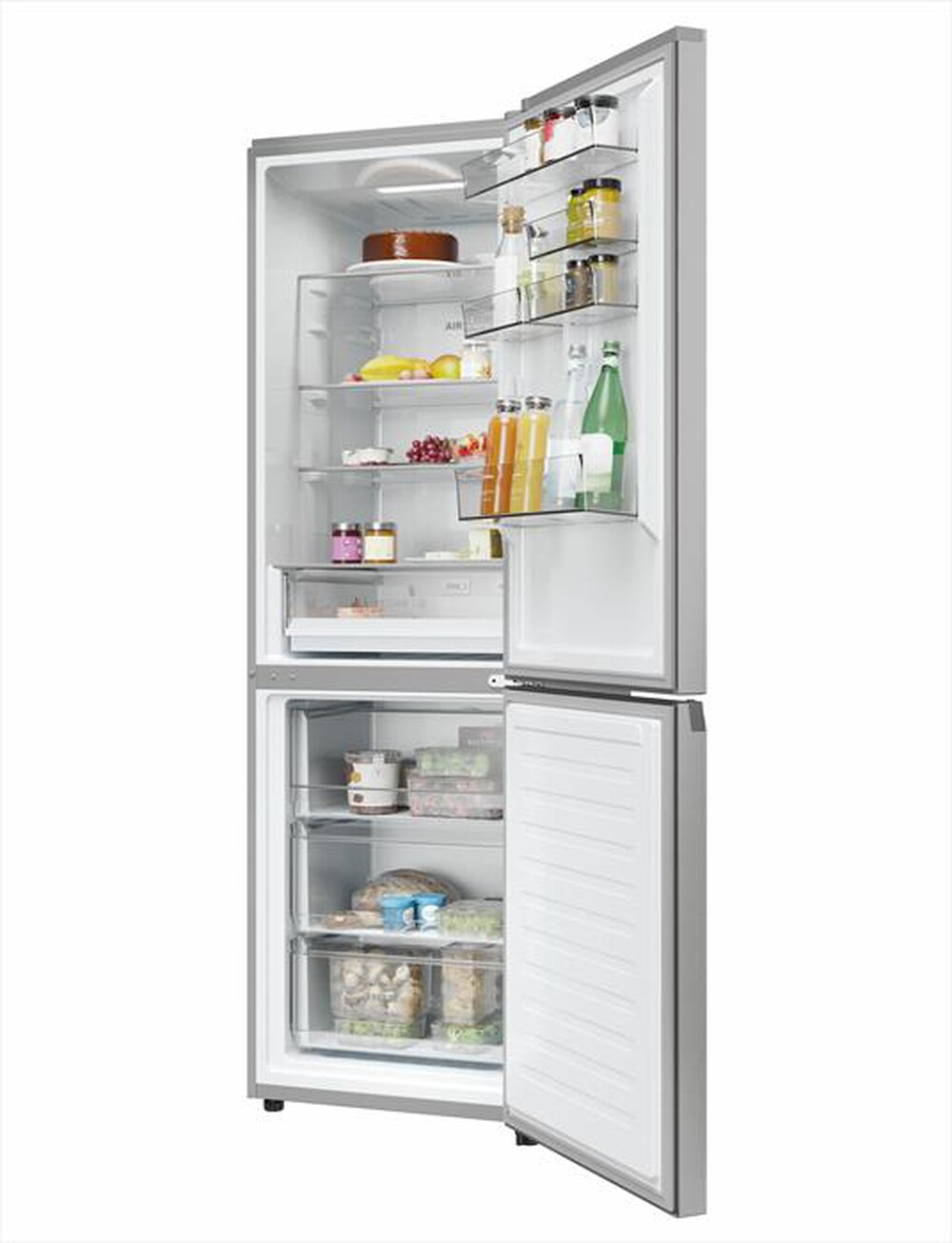 "HAIER - Frigorifero combinato HDPW3618DNPK Classe D 352 lt-Platino"