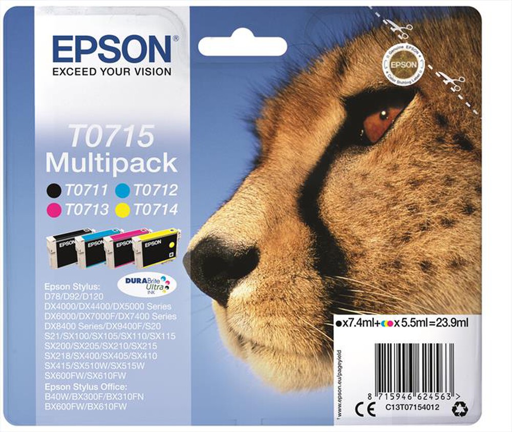 "EPSON - Multipack Epson DX4000 4 colori blister \"RS\"-Multipack (B,C,M,Y)"