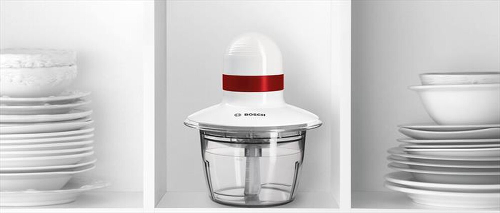 Immagine del prodotto BOSCH - Tritatutto MMRP1000-Rosso, Trasparente, Bianco