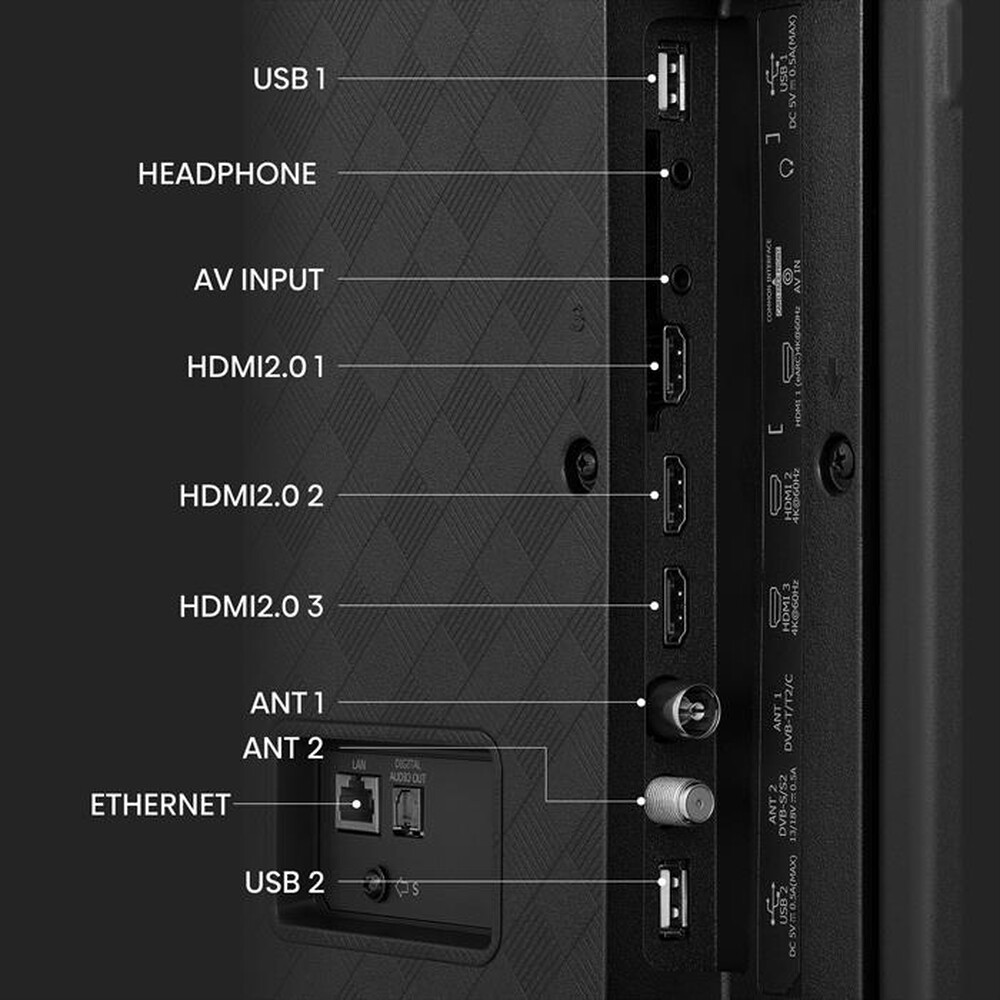 "HISENSE - Smart TV LED UHD 4K 43\" 43E63KT DOLBY VISION-Black"