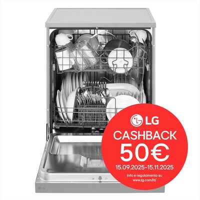 LG - Lavastoviglie DF030FL Classe E 13 coperti-Prime Silver