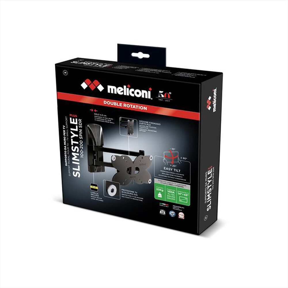"MELICONI - 100200 SPIN SDR-Nero"