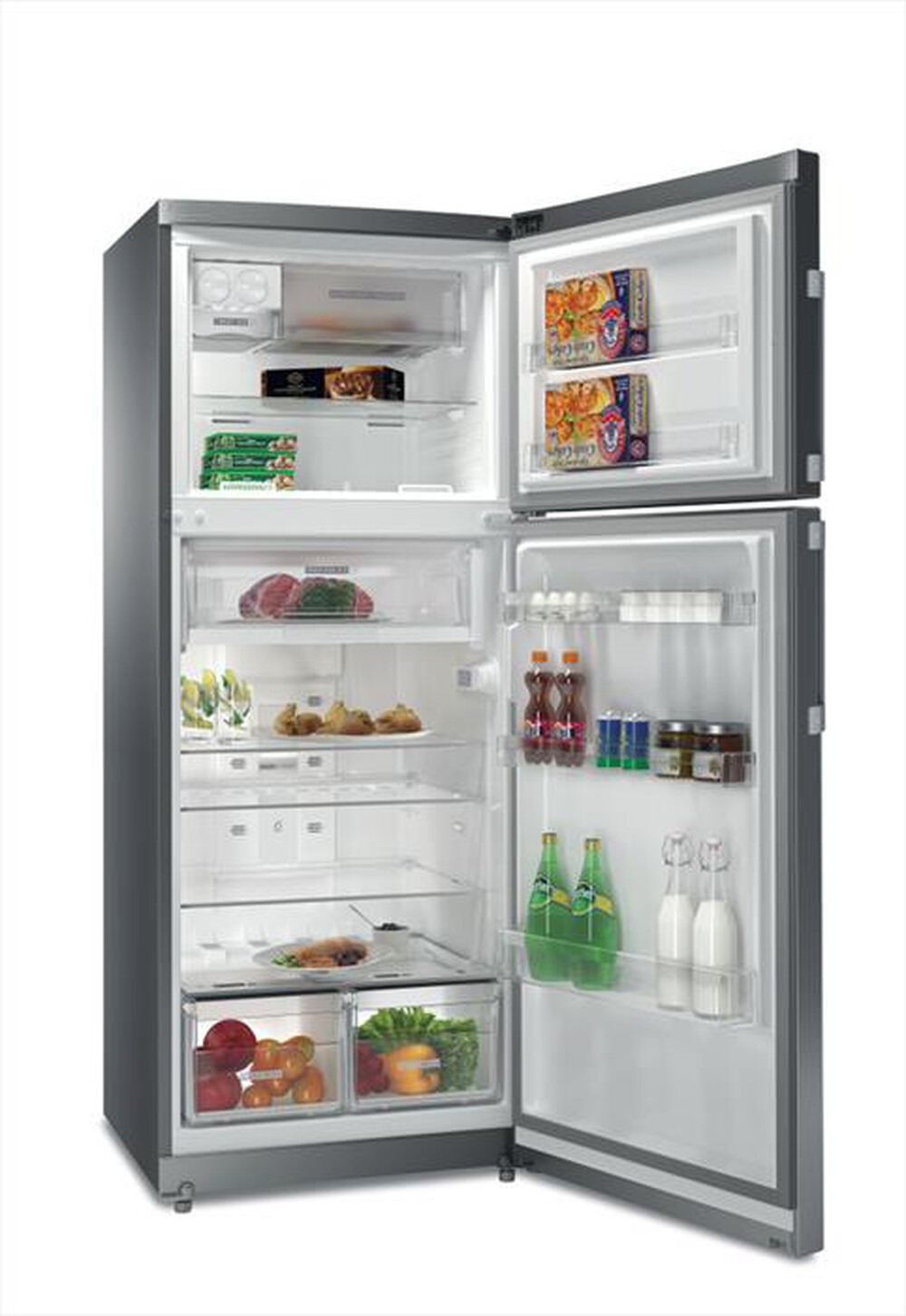 "WHIRLPOOL - Frigorifero 2 porte WT70I 832 X Classe E-Stainless steel"