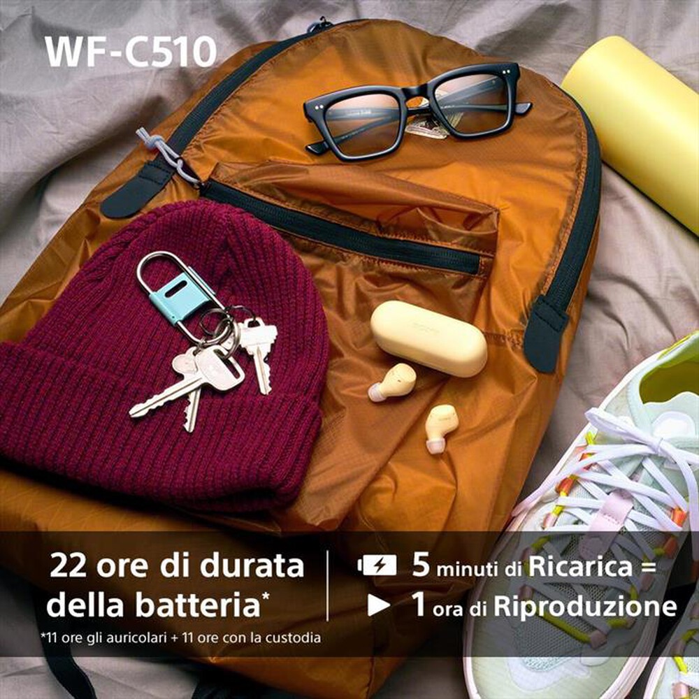 Immagine del prodotto SONY - Auricolari Bluetooth WFC510W.CE7-Bianco