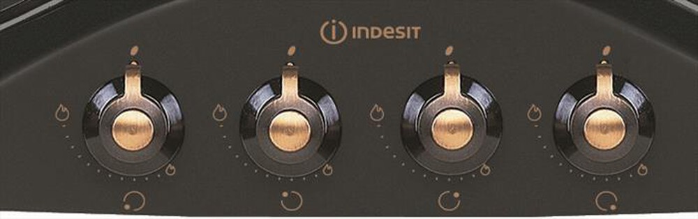 "INDESIT - Piano cottura a gas PN 642 /I (AN) 4 fuochi-Antracite"