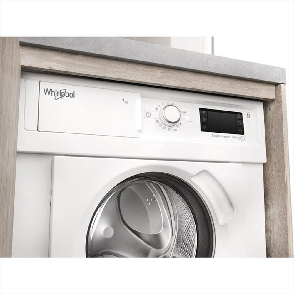 "WHIRLPOOL - Lavatrice incasso BI WMWG 71483E EU N 7Kg Classe D-Bianco"
