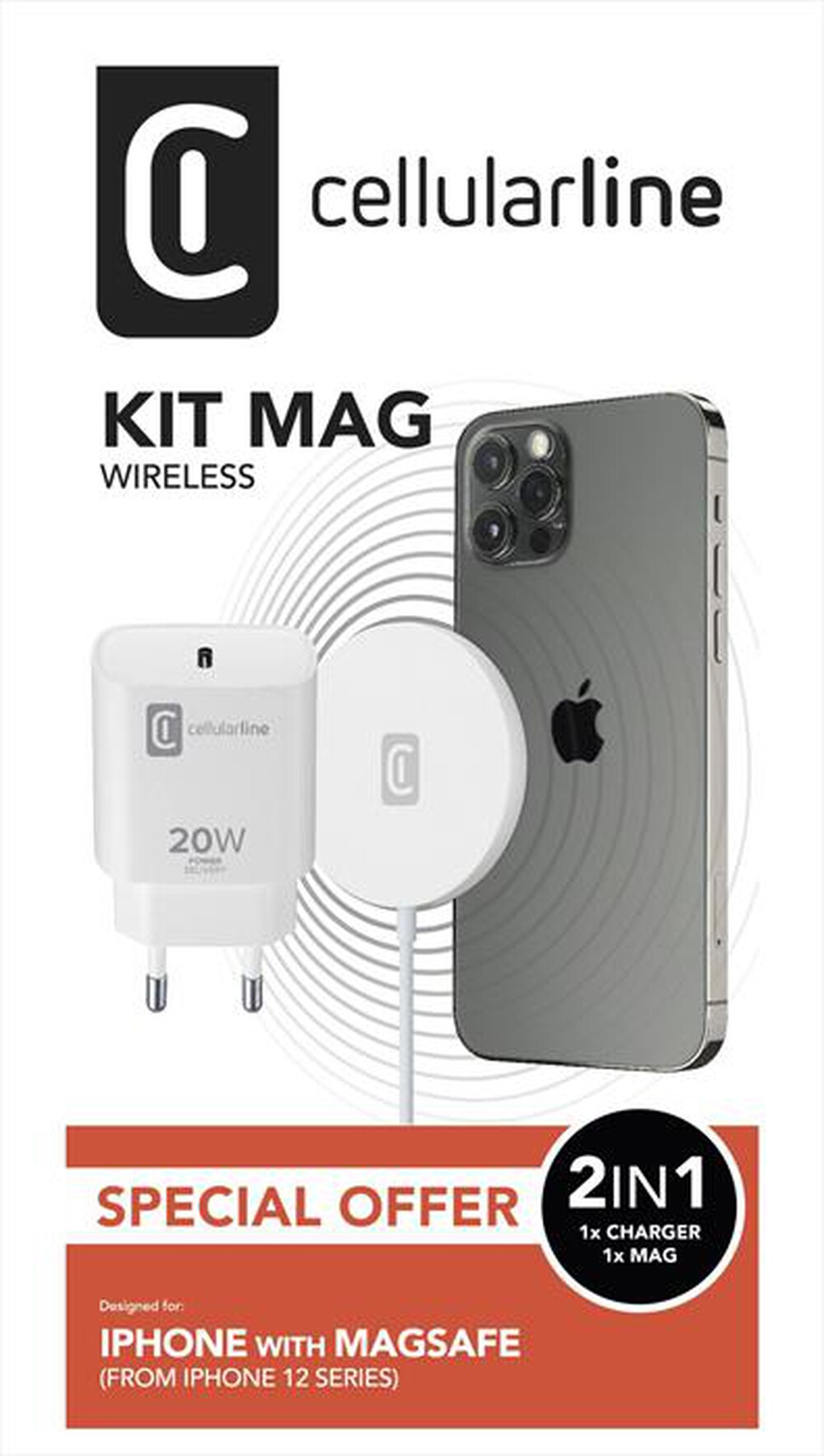"CELLULARLINE - MAGSFWIRACHKITW-Bianco"