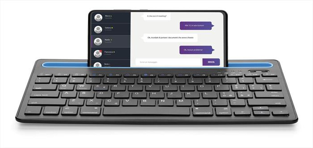 "CELLULARLINE - Stand keyboard KEYBSTANDHOMEITAK per Samsung e App-Nero"
