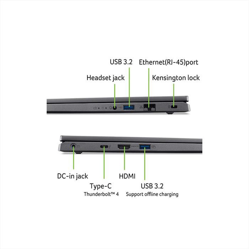 "ACER - NOTEBOOK ASPIRE 16 A16-51GM-743M - 16 POLLICI-Grigio"