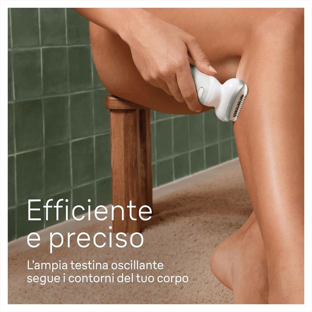 "BRAUN - Epilatore SILK-ÉPIL 9 9-061-BIANCO/ARGENTO"