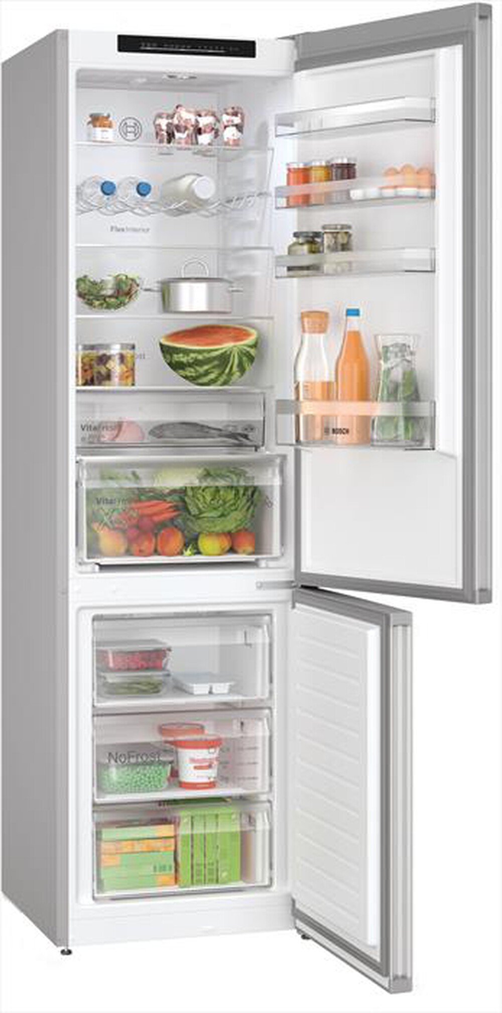 "BOSCH - Frigorifero combinato KGN392LDF Classe D-Acciaio inossidabile"
