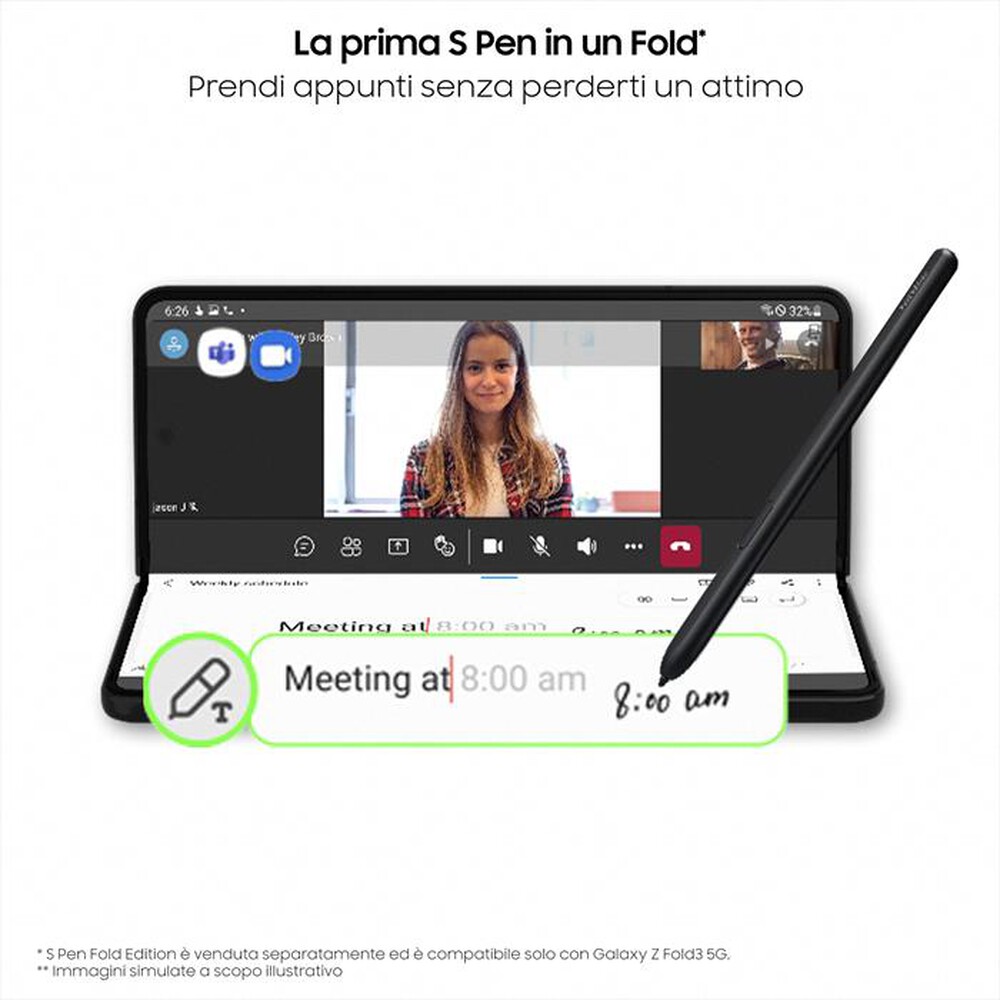 "SAMSUNG - GALAXY Z FOLD3 5G 512 GB-Phantom Silver"