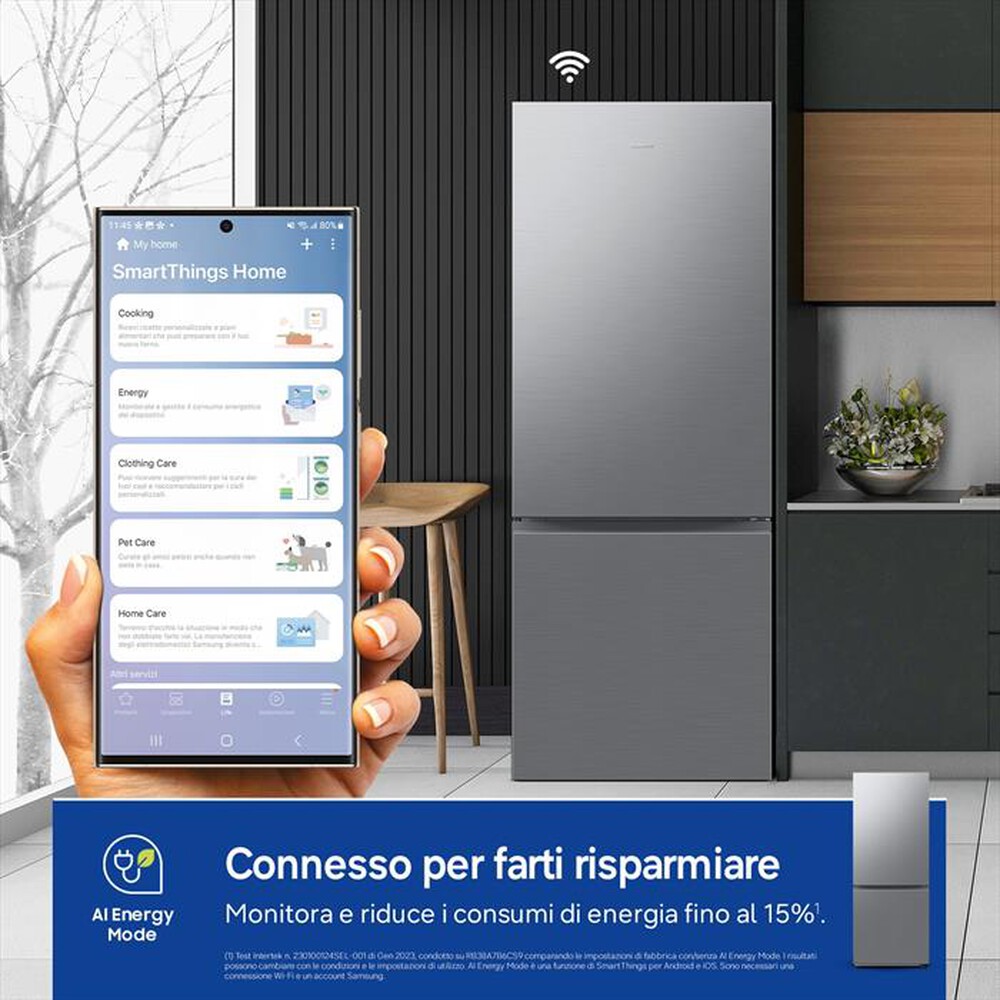 Immagine del prodotto SAMSUNG - Frigorifero combinato RB50DG602ES9EF Classe E-METAL INOX