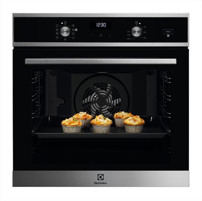 ELECTROLUX - Forno incasso elettrico EOD5H40X Classe A-Intuit/Nero + Inox