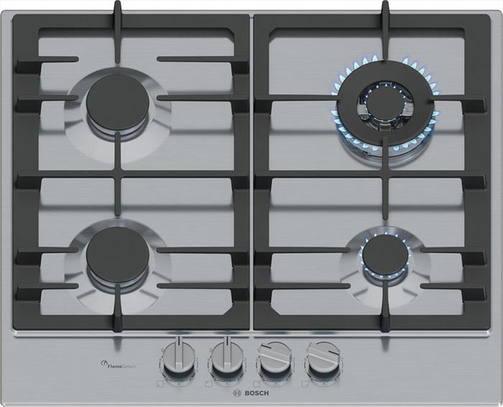 "BOSCH - Piano cottura a gas PCH6A5I90 58,2 cm-Inox"