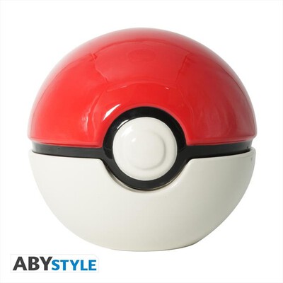ABYSSE - POKEMON Biscottiera Licenza Ufficiale POK&Eacute;BALL-bianca e rossa