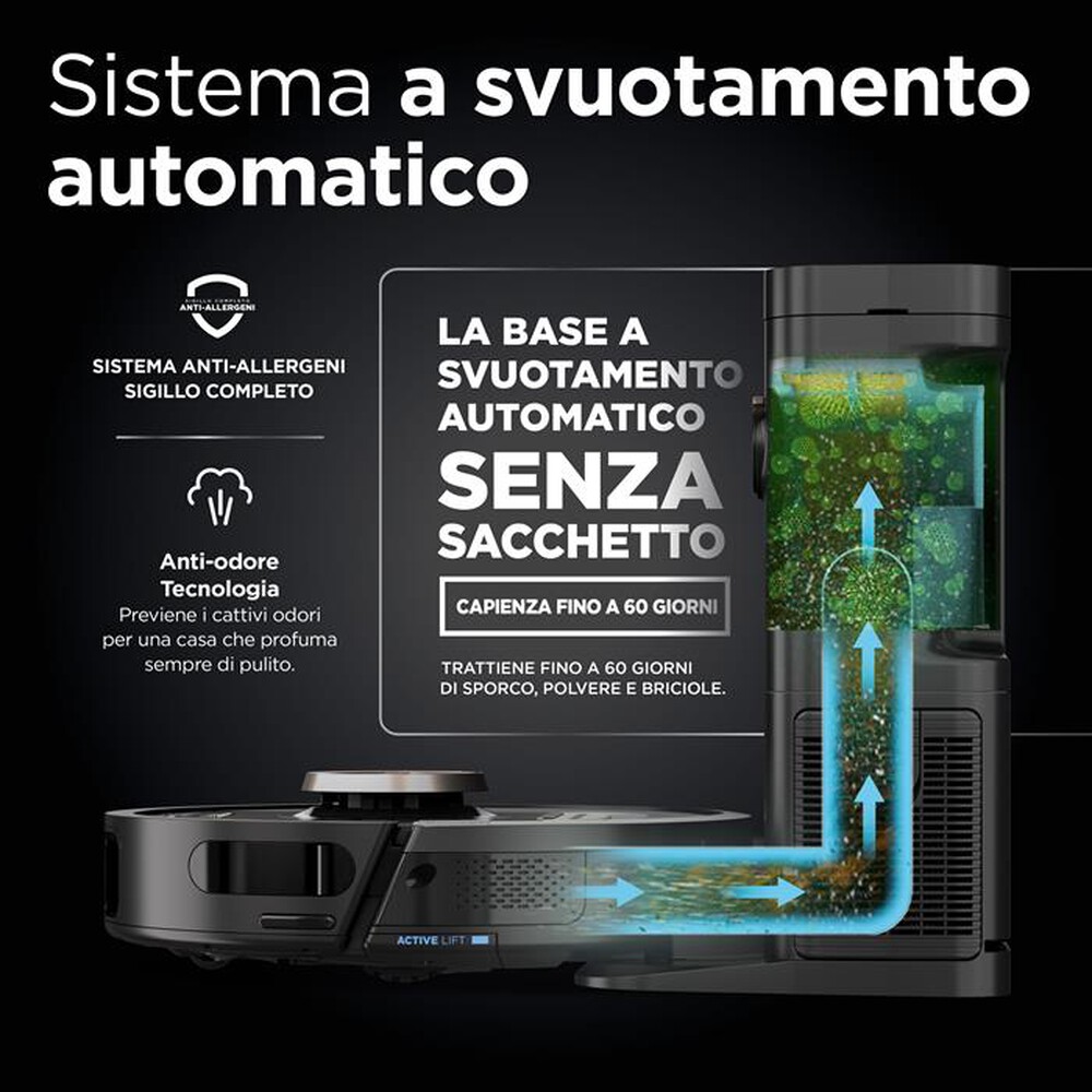 "SHARK - ROBOT POWERDETECT CON AUTOSVUOTAMENTO RV2820VEEU-Nero/ Champagne"