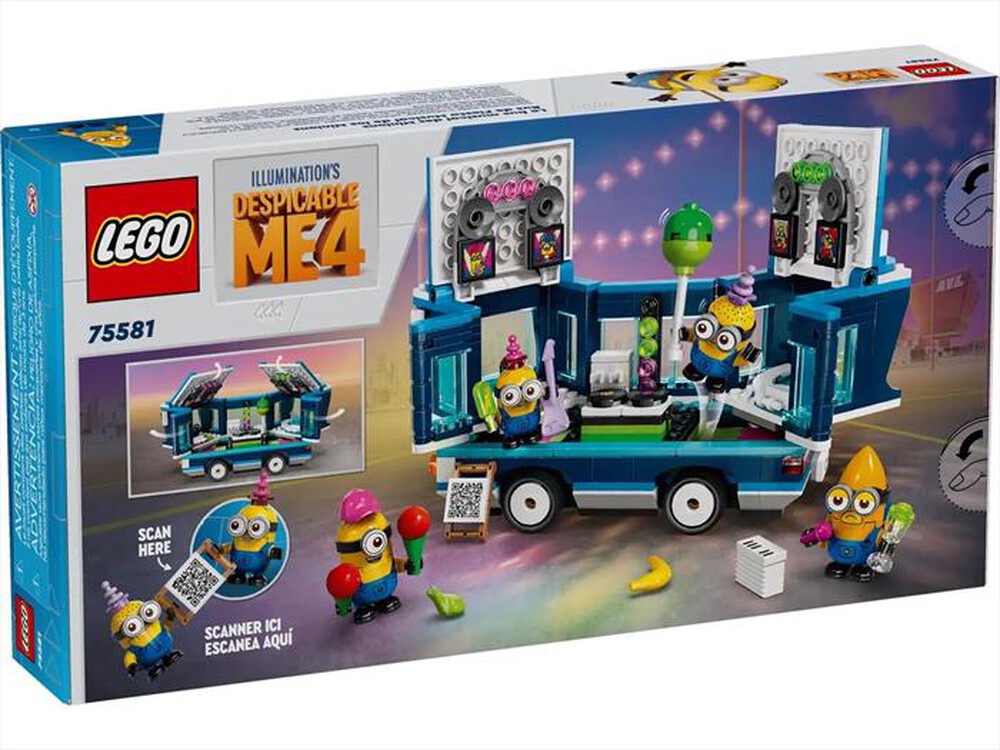 "LEGO - Il Party Bus musicale dei Minions - 75581-Multicolore"