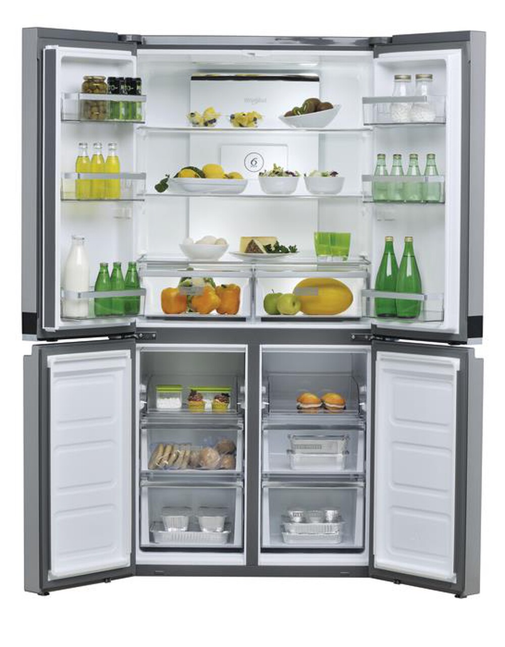 "WHIRLPOOL - Frigorifero 3 e più porte WQ9 B1L Classe F 677lt-Acciaio inossidabile"