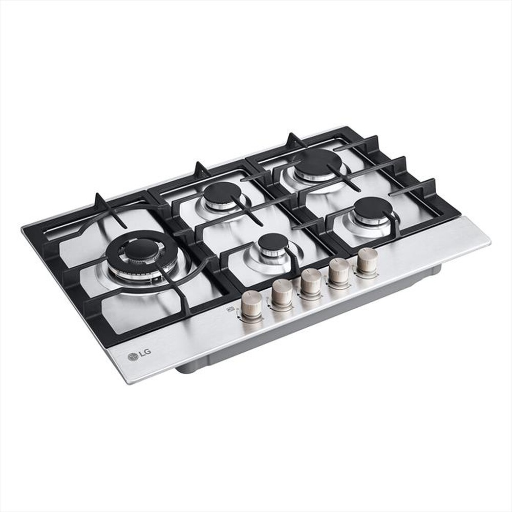 "LG - Piano cottura a gas CBGZ3016S 75 cm-Inox"