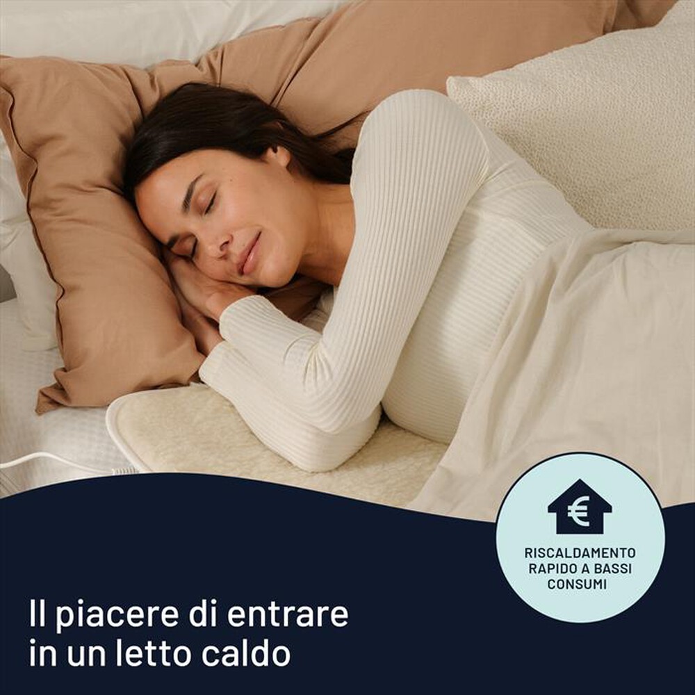 "IMETEC - COMFORT 2T 50% LANA E MERINO 150X80-bianco"