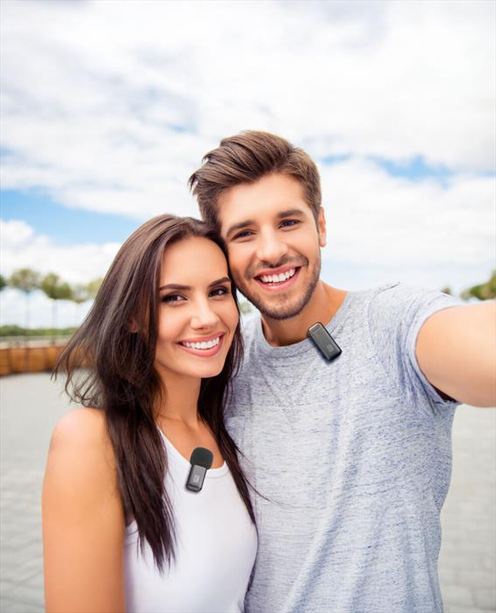 Immagine del prodotto CELLULARLINE - Talk Pro Kit di due microfoni e un ricevitore-Nero