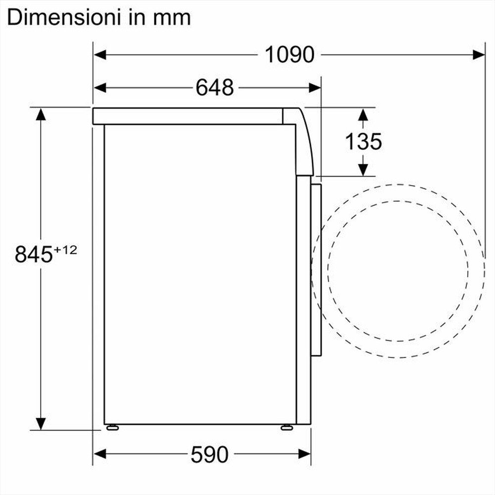 "BOSCH - Lavatrice WGB24400IT 9 Kg Classe A-Bianco"