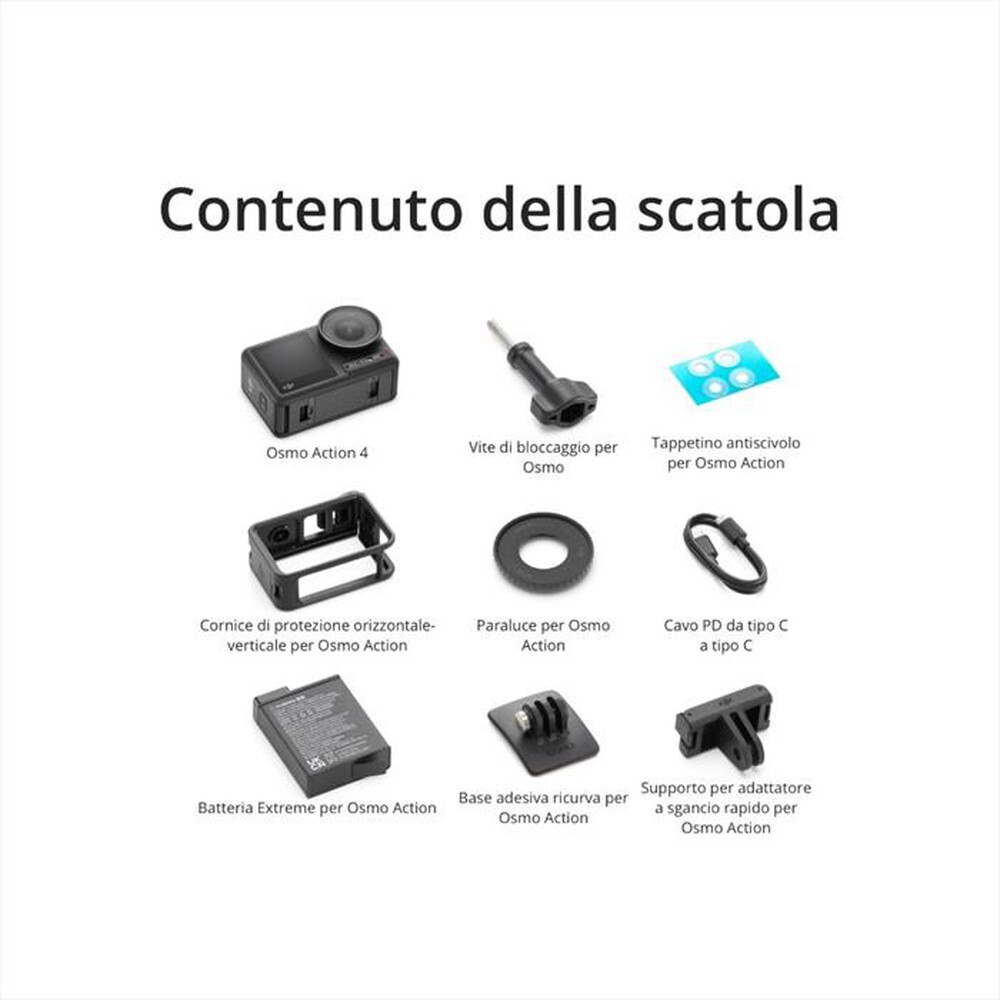 Immagine del prodotto DJI - Action cam OSMO ACTION 4 STANDARD COMBO-Black