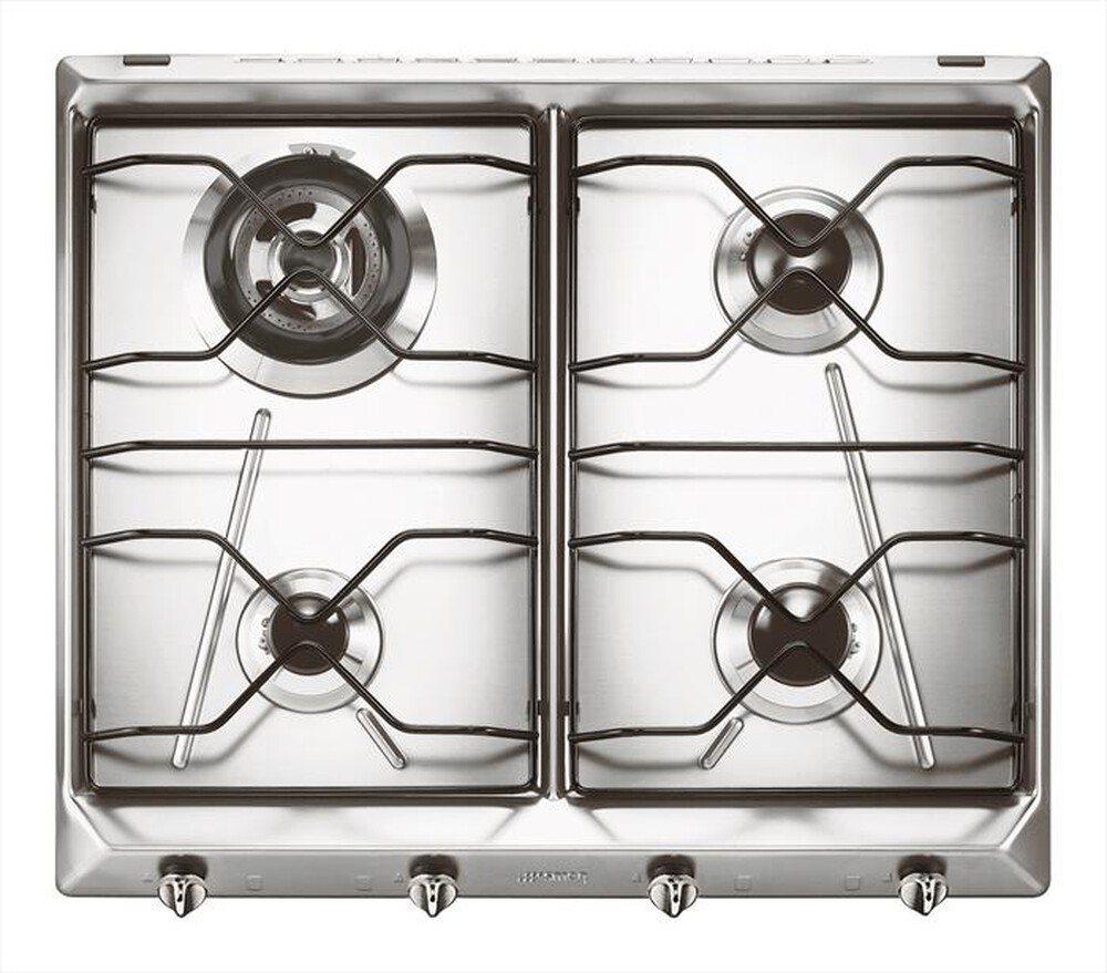 "SMEG - Piano cottura a gas SRV564-3 4 fuochi 59,5cm-Inox"