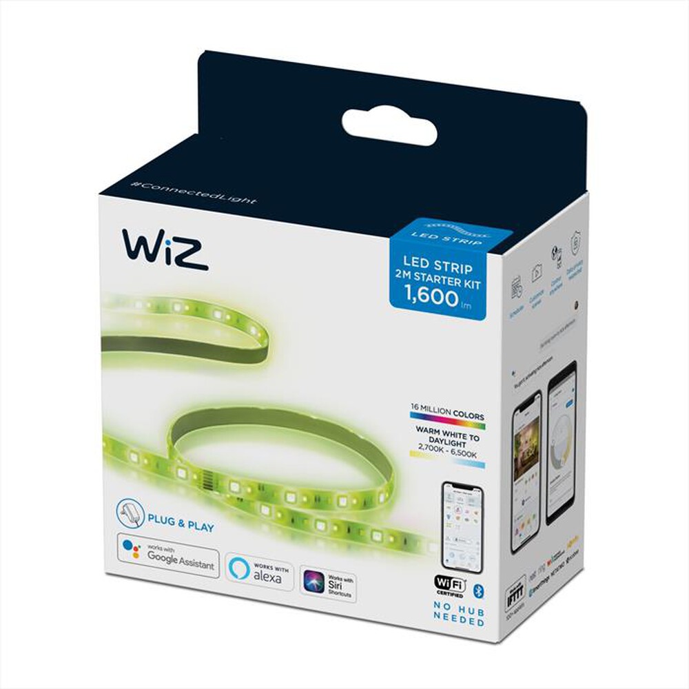 "WIZ - COLOR STARTERKIT LIGHTSTRIP 2M-Luce bianca e colorata"