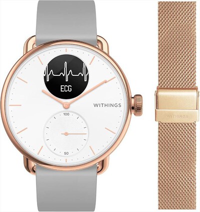 WITHINGS - Smart Watch SCANWATCH RG + MILANESE-Rose gold