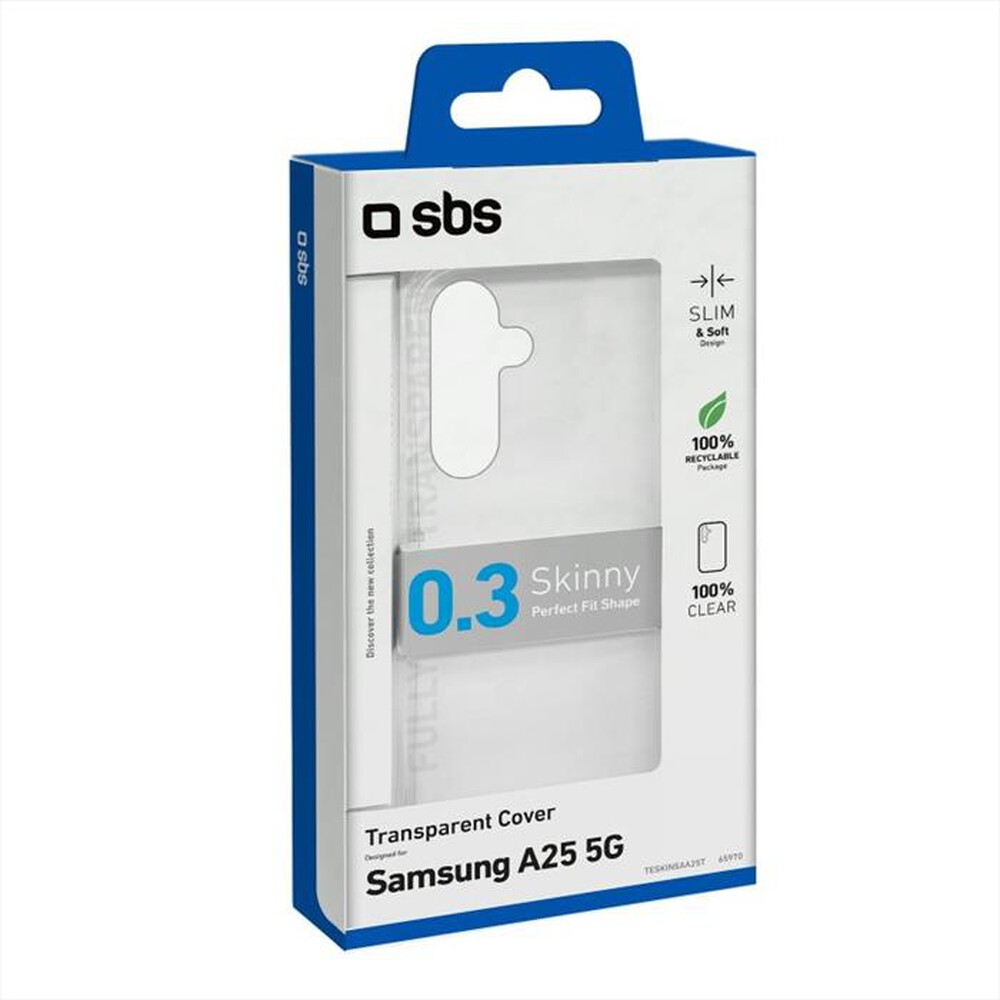 "SBS - Cover Skinny TESKINSAA25T per Samsung A25/A24 4G-Trasparente"