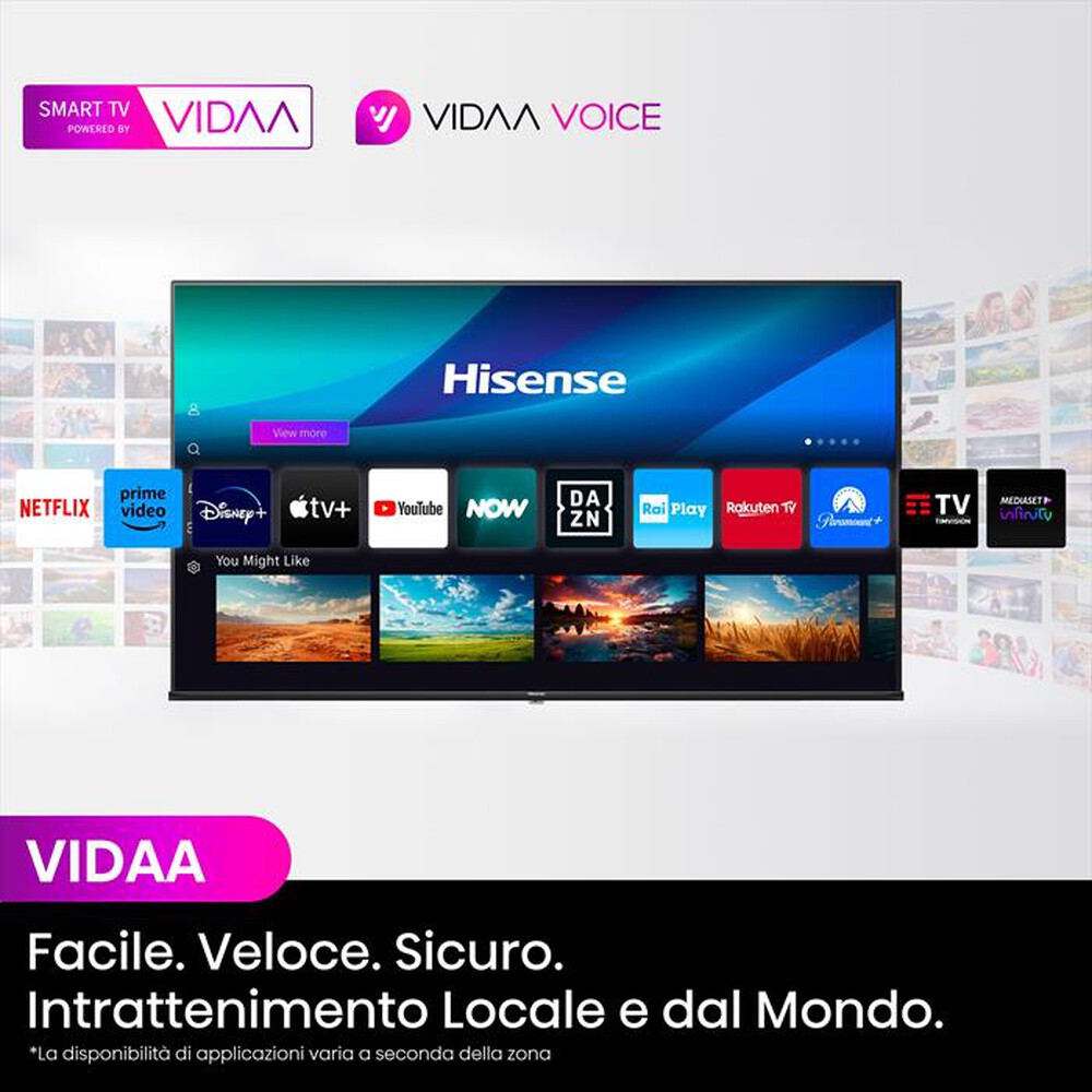 "HISENSE - Smart TV Q-LED UHD 4K 100\" 100E7NQ-NERO"