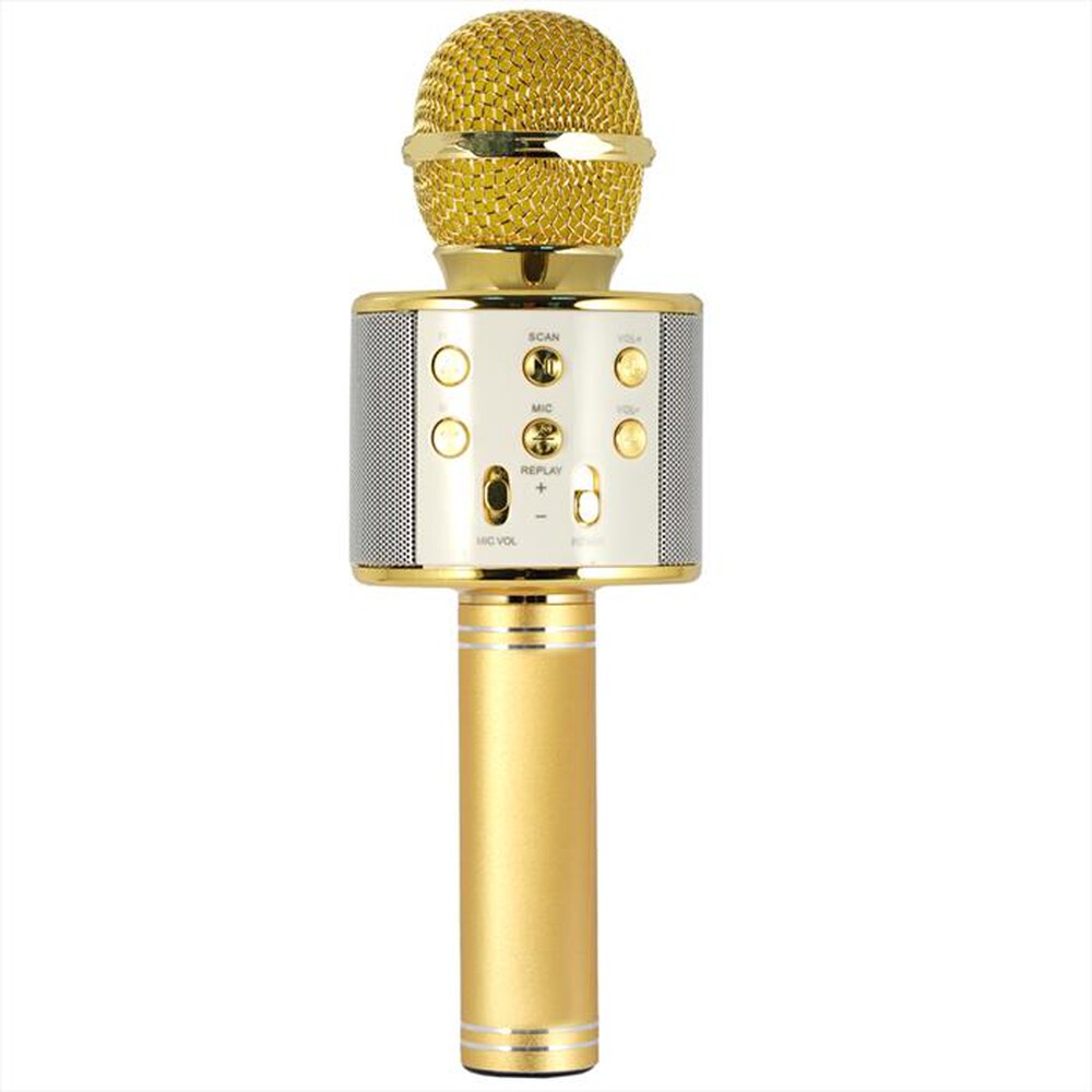 "XTREME - 27837K - Microfono Karaoke Hollywood-GOLD"