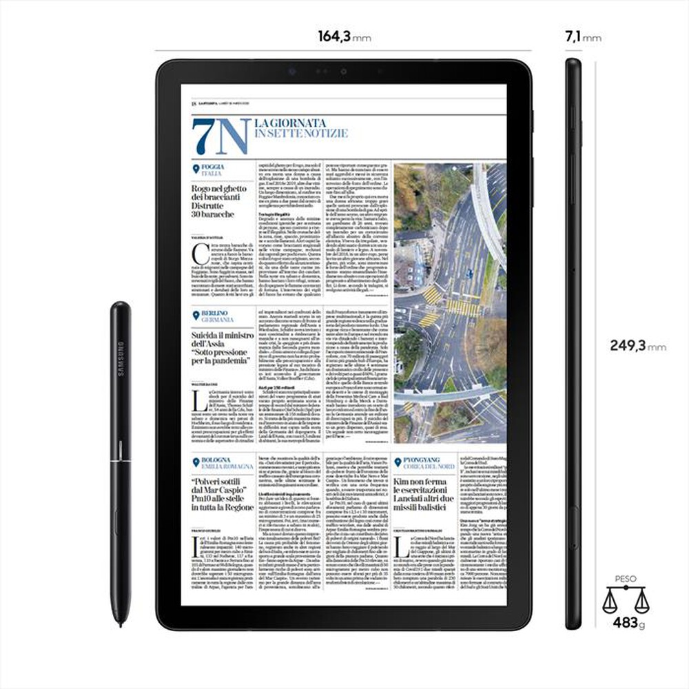 "SAMSUNG - GALAXY TAB S4 LTE SM-T835N-Black"