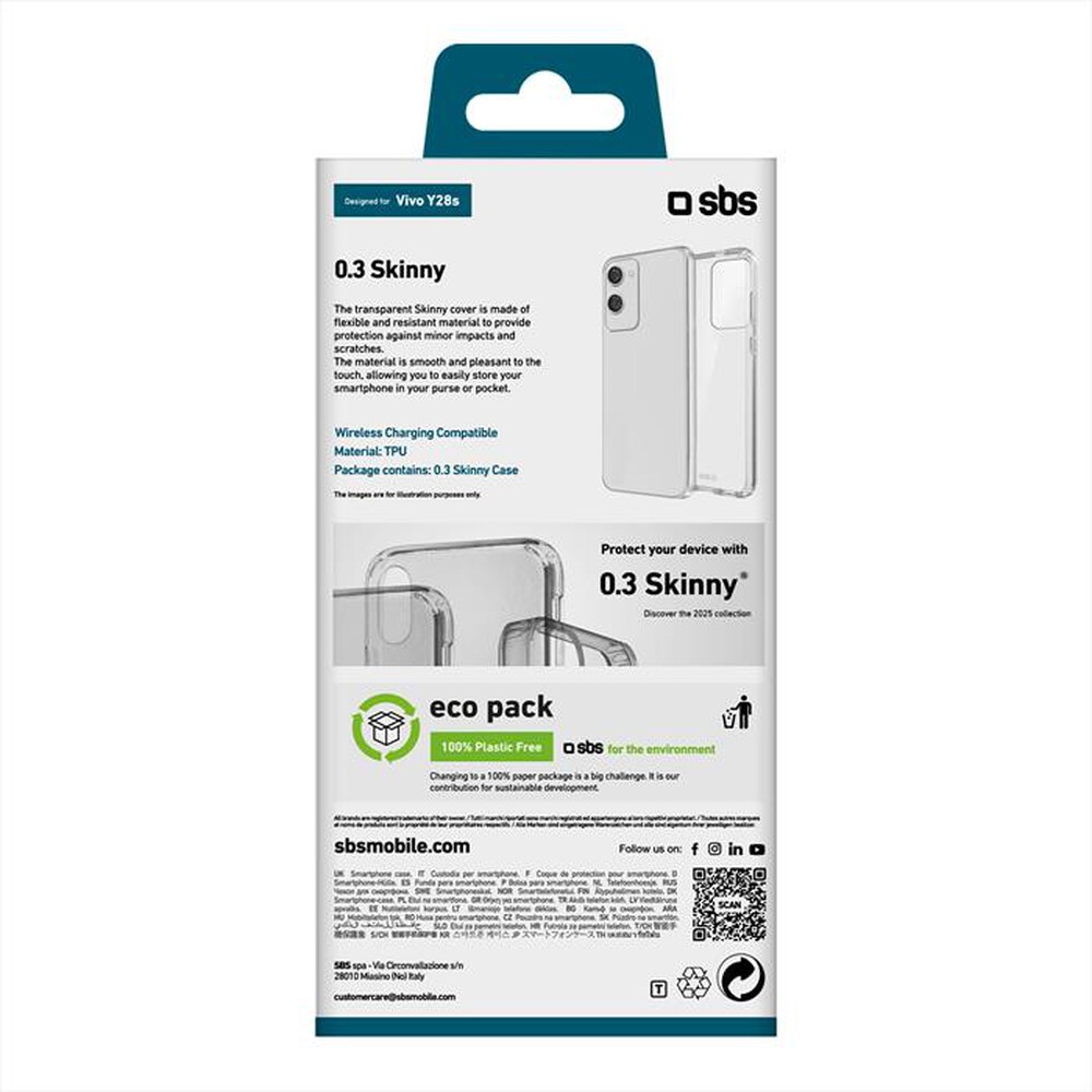 Immagine del prodotto SBS - Cover Skinny Vivo Y28s TESKINVIY28ST-Trasparente
