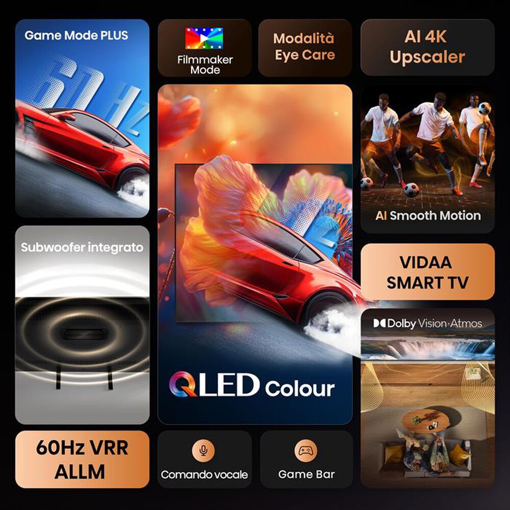Immagine del prodotto HISENSE - Smart Tv QLED 55" 4K Ultra HD 55A79Q-NERO