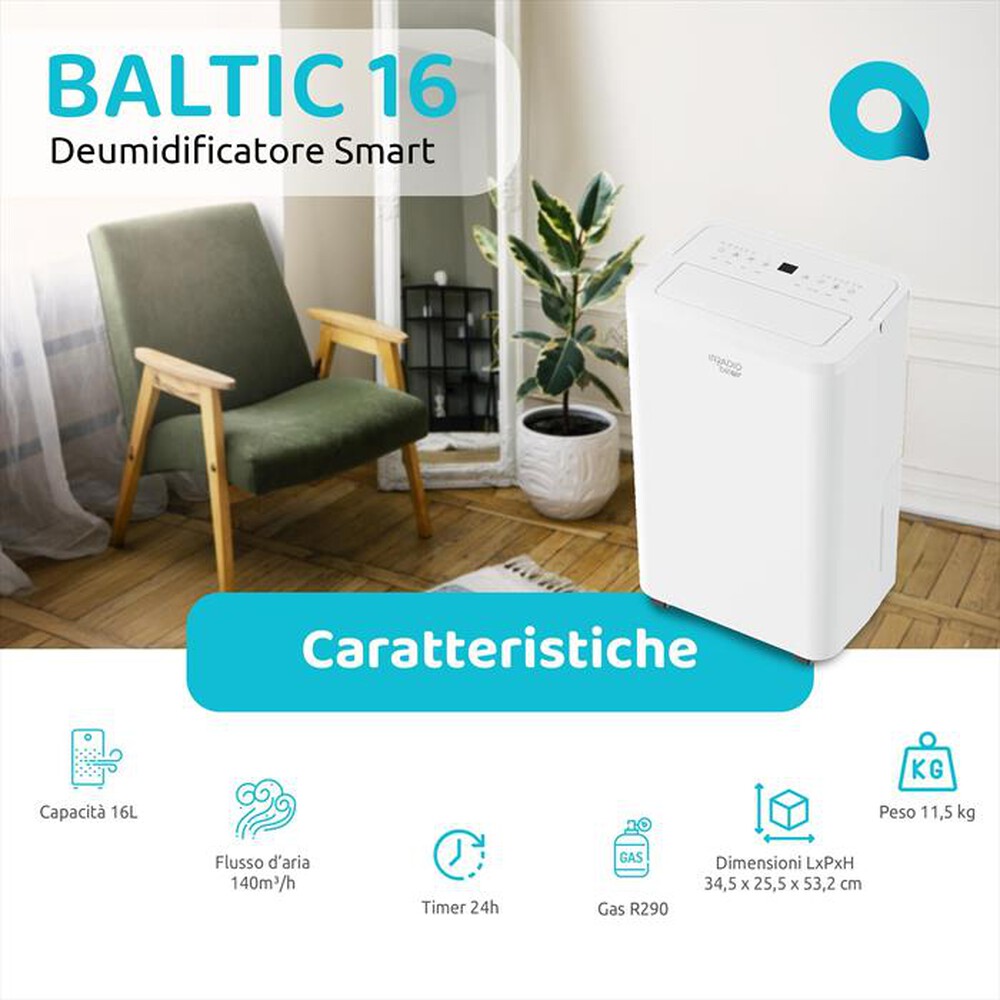 Immagine del prodotto IRRADIO BELAIR - Deumidificatore BALTIC 16T-Bianco / Plastica